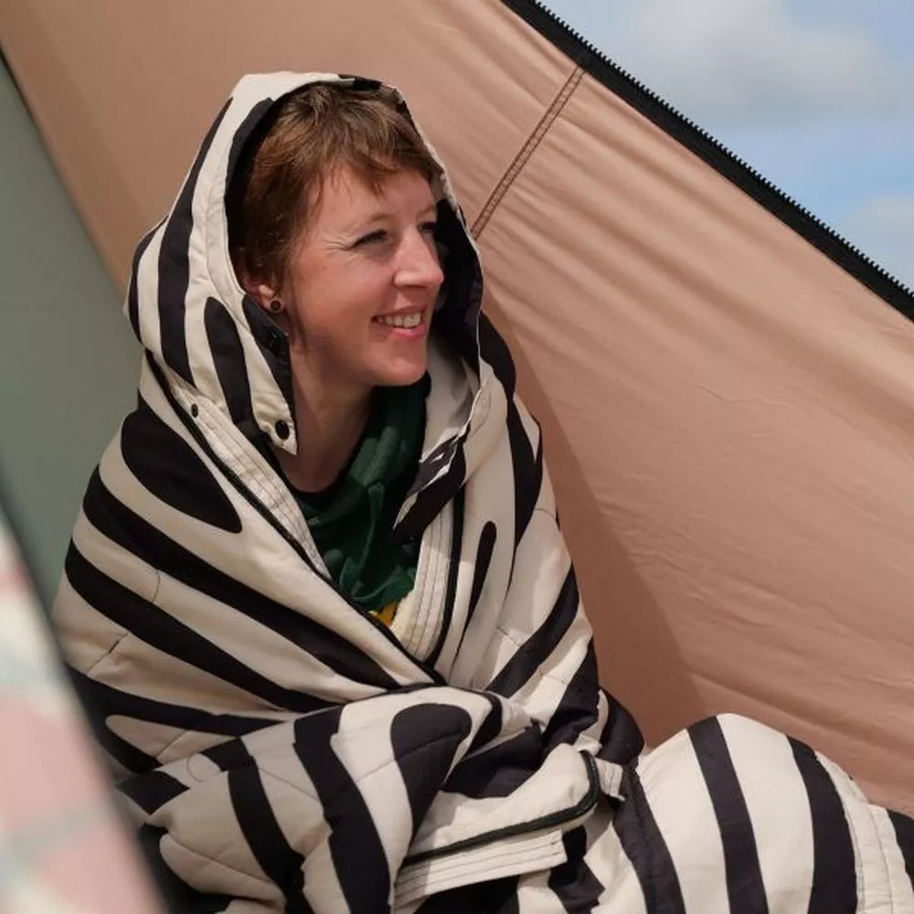 Schlafdecke Bent Vanlife Schlafsack Bentcho; Zebra Druck – Bild 5