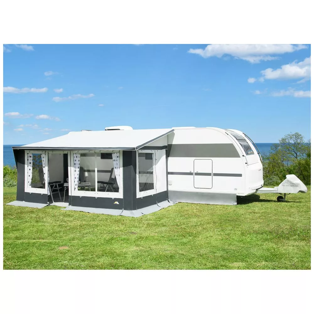 Wohnwagen-Vorzelt DWT Juwel 4 Seasons - Linkseinzug | 32er Stahl