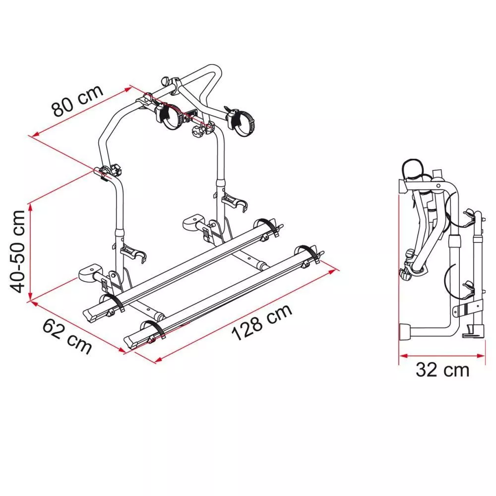 Reisemobil-Fahrradträger Fiamma Carry-Bike Pro C L80 – Bild 2