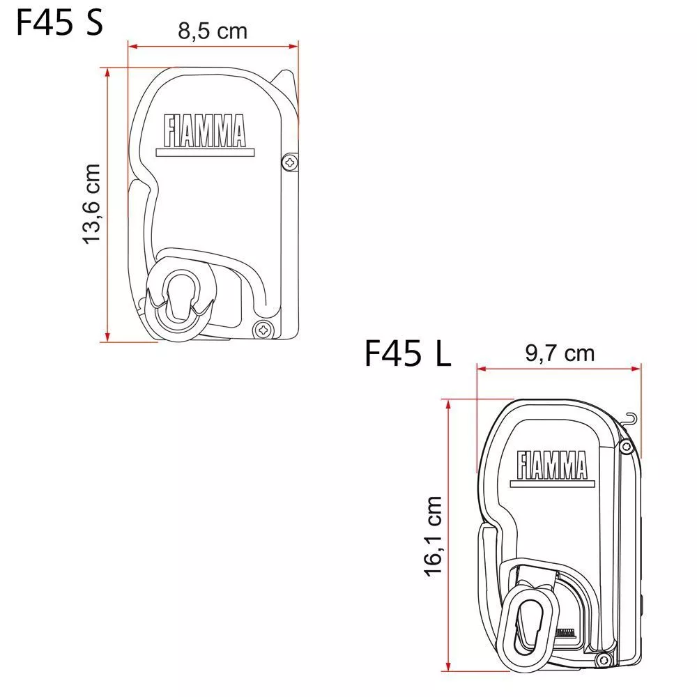 Markise Fiamma F45S 350, Tuch: Royal Grey, Gehäuse: Polar White – Bild 8
