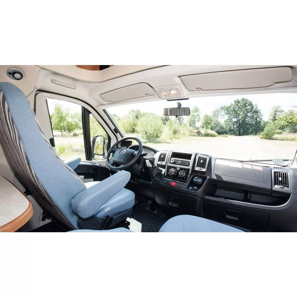 Plissee Frontscheiben-Verdunkelung Remis REMIfront IV Für Fiat Ducato 290, BJ 2014 - 2021, Beige – Bild 7