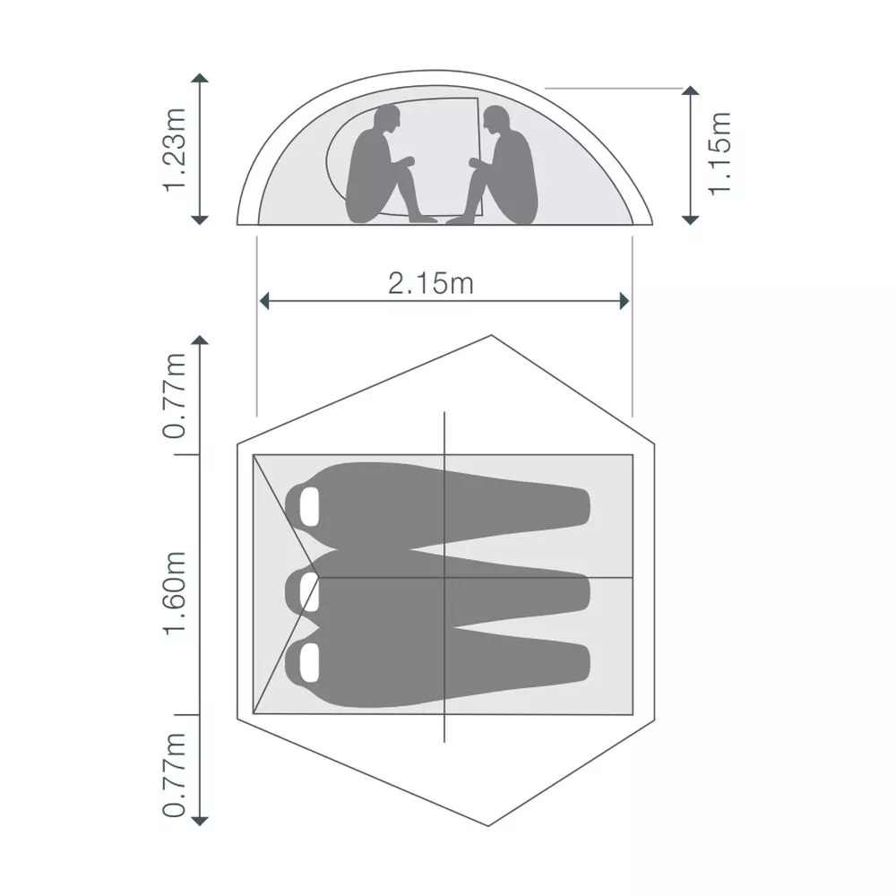 Trekkingzelt Exped Mira III HL – Bild 2