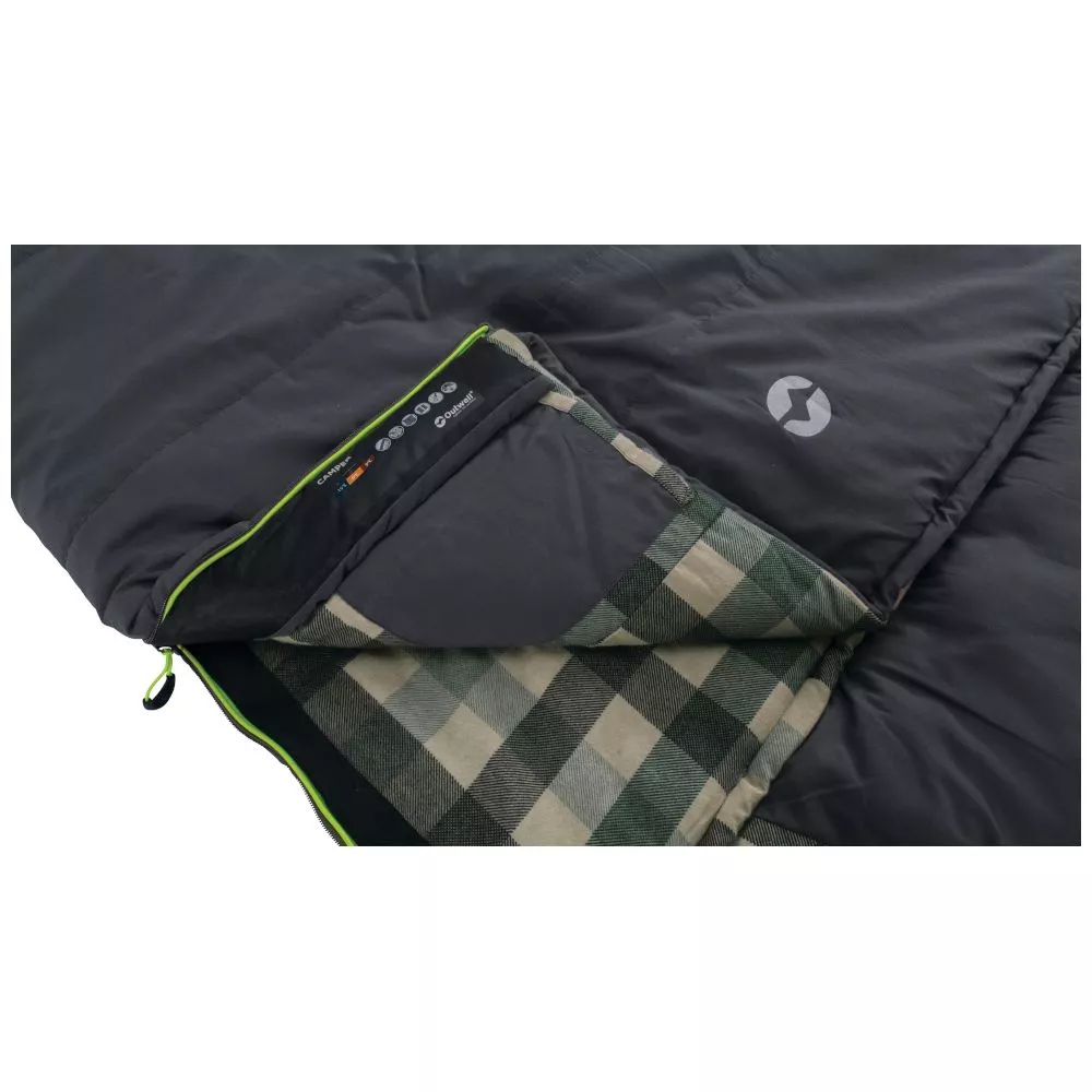 Deckenschlafsack Outwell Camper, Reissverschluss Links – Bild 8