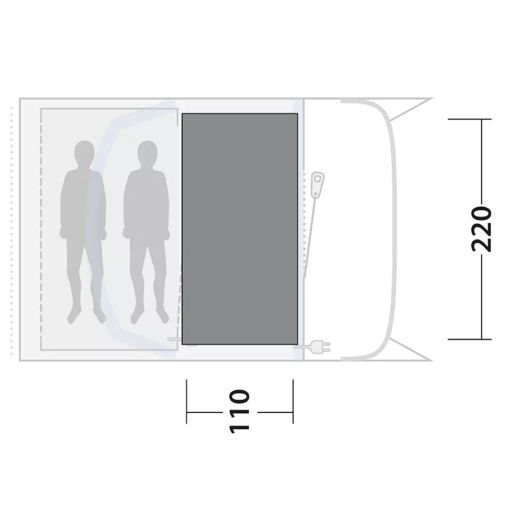 Teppich Outwell Cozy Carpet San Antonio 2 Air – Bild 2