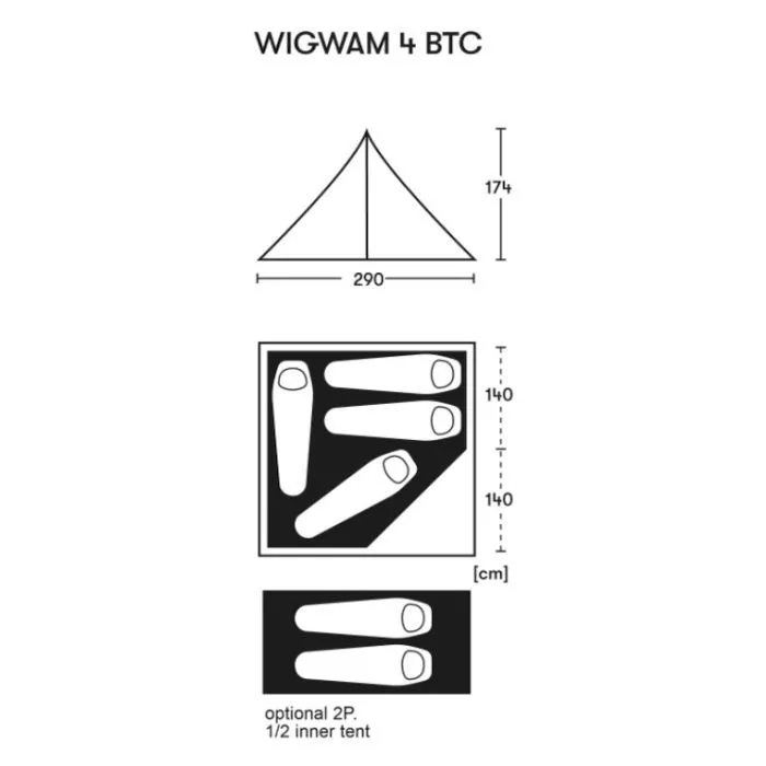 Tipizelt Spatz Wigwam 4 BTC – Bild 2