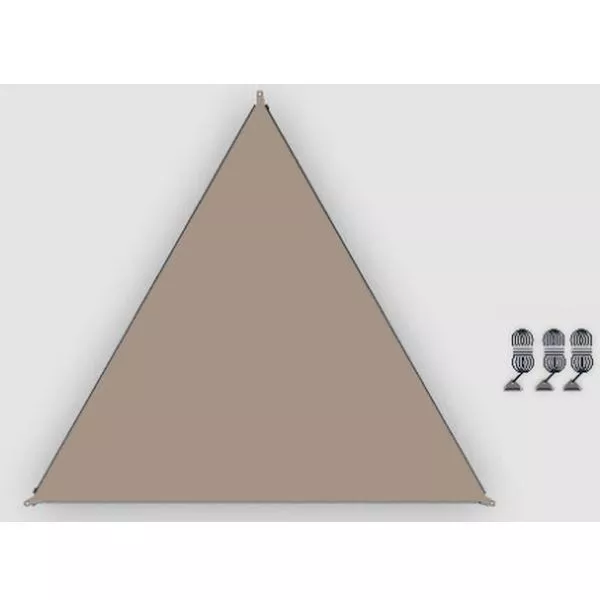 Verbindbares Sonnensegel Bent TC-Zip-Canvas Single, Ocker – Bild 2