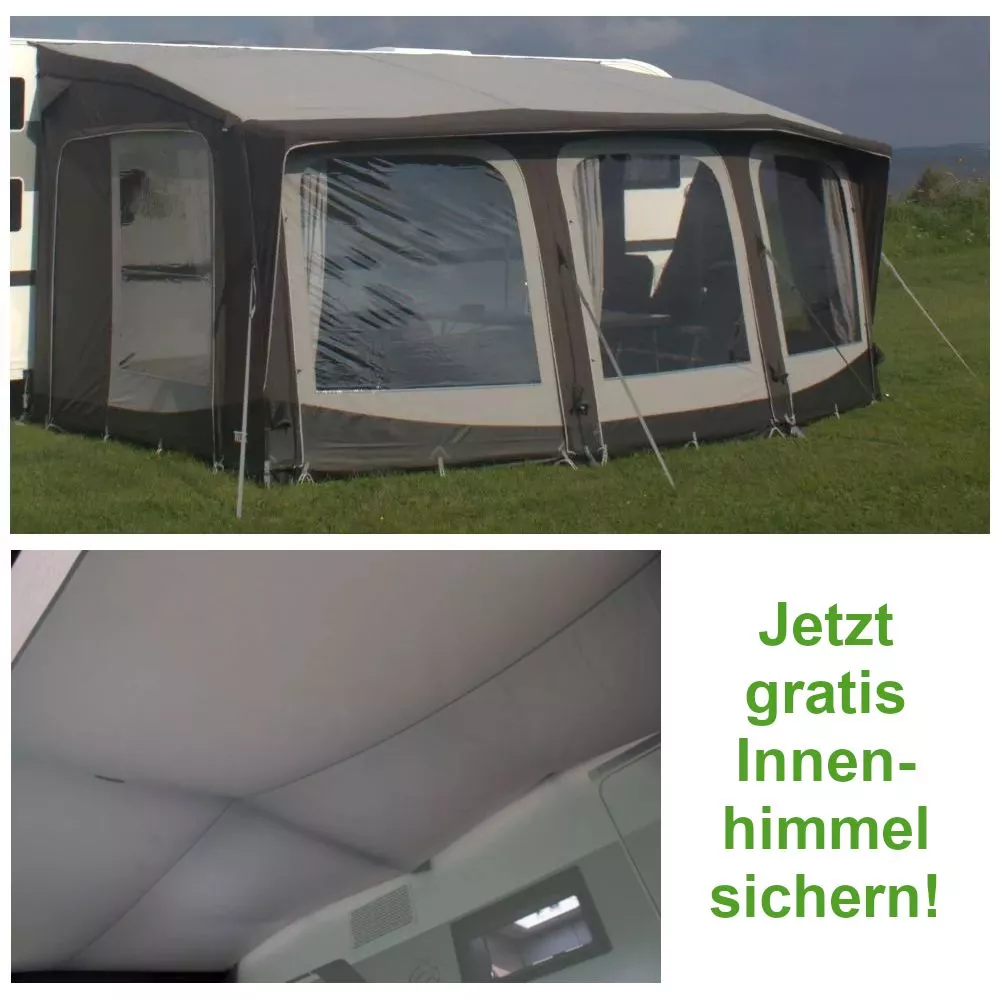 Aufblasbares Wohnwagen- & Wohnmobil-Vorzelt Telta Soul 490 + Gratis Innenhimmel