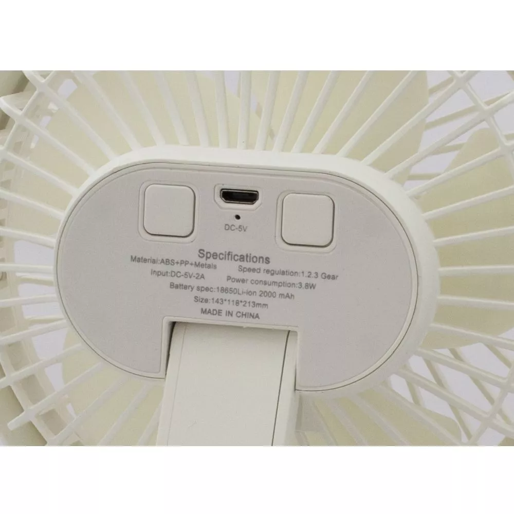 Wiederaufladbarer Campingventilator Eurotrail Clip-Lüfter Mit Licht – Bild 8