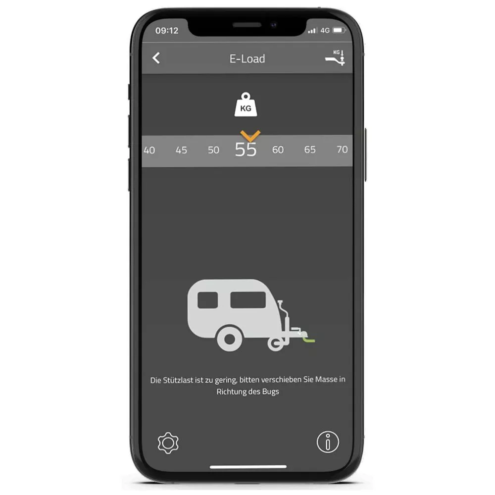 E-Trailer E-Load Deichsellaufrad Mit Stützlastermittlung – Bild 8